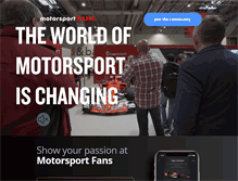 Tablet Screenshot of motorsportfans.com